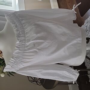 Banana Republic White Off-Shoulder Blouse